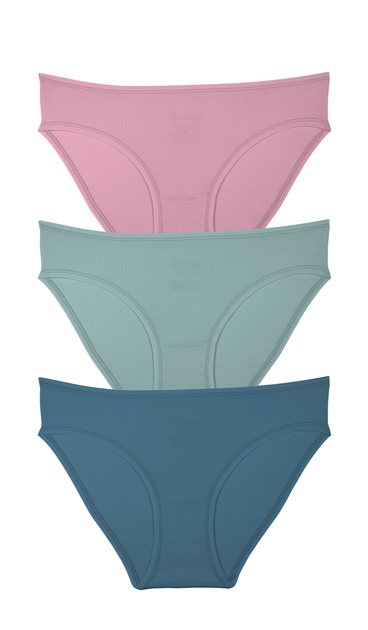 Women S Cotton Bikini Briefs Set 6 Pieces I Love Elastic Waist main image 0