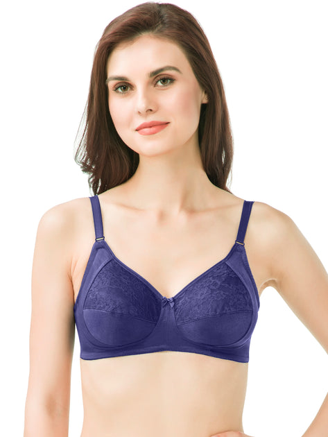 Buy Amante Single Layered Non Wired Full Coverage Super Support Bra -  Crimson at Rs.695 online