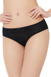 Lace Essentials Panty (New Colours) S / Black - amanté Pantie