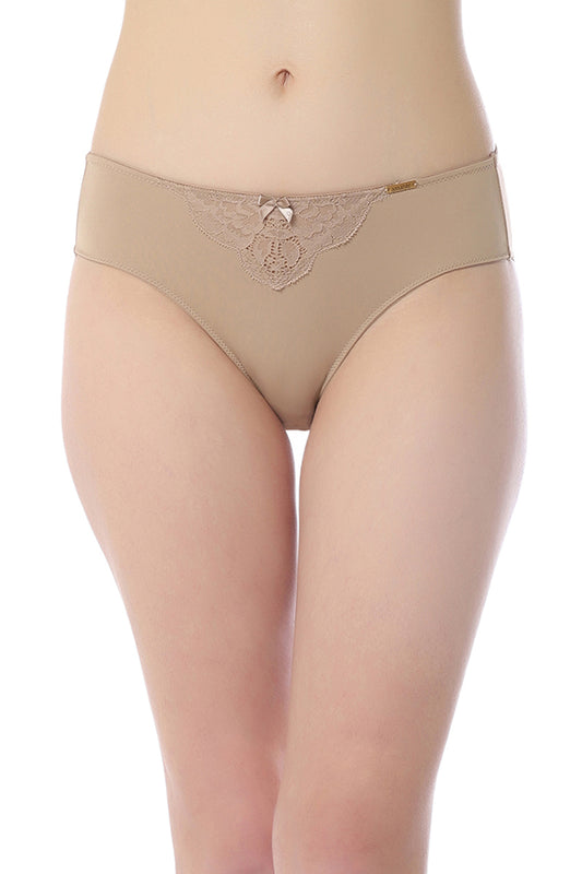 Lace Elegance Panty S / Stucco - amanté Panty