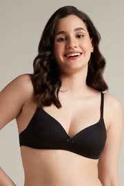 Smooth Style Bra 32B / Black - amanté Bra