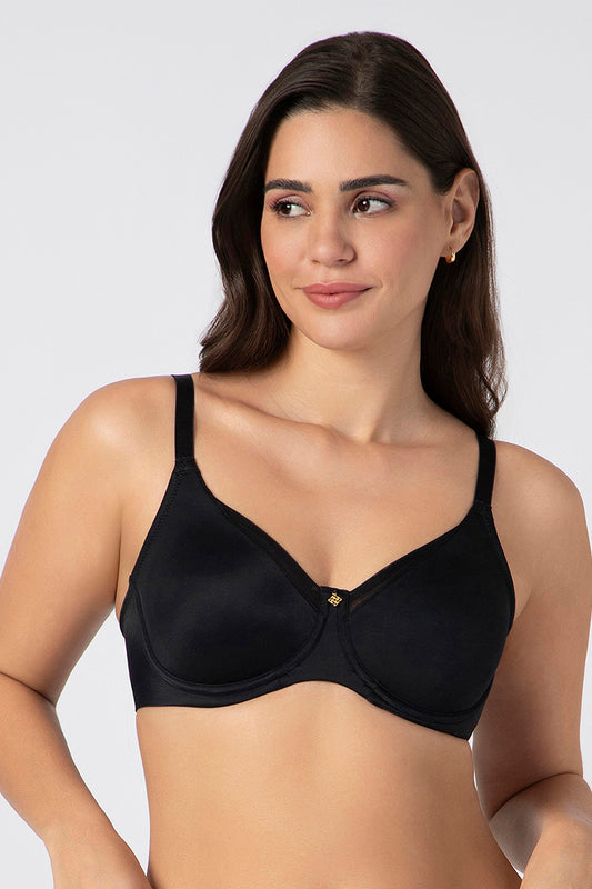 Chic Contour Minimizer Bra 40C / Black - amanté Bra