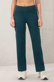 Flaunt Flared Travel Pants S / Reflecting Pond - amanté Athleisure