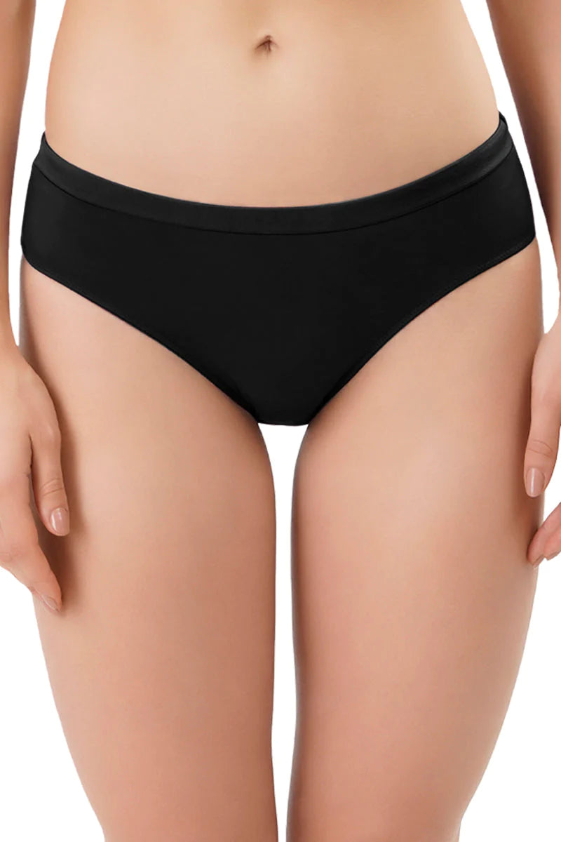 Satin Edge Panty S / Black - amanté Panty - Image 1 of 3