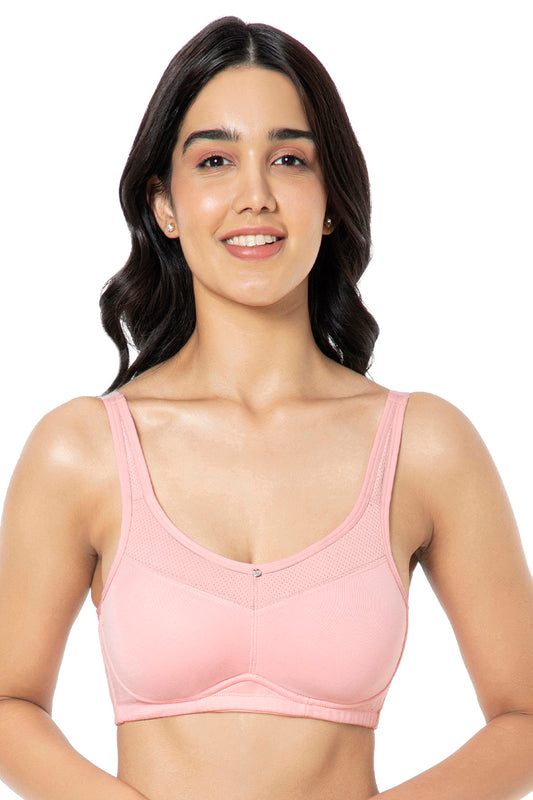 Cotton Smooth Back Bra 34B / Quartz - amanté Bra