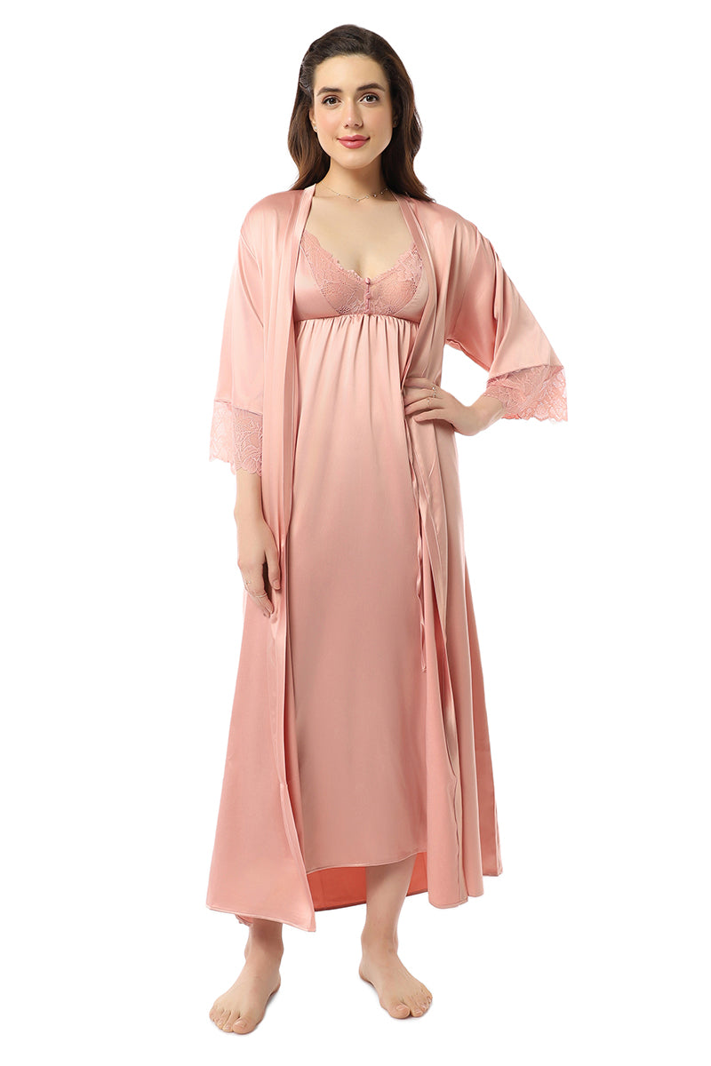 Eternal Bliss Long Robe  - amanté Sleepwear - Image 3 of 4