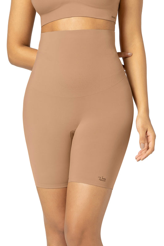 Refine Thigh Slimmer M / Macaroon - amanté Shapewear