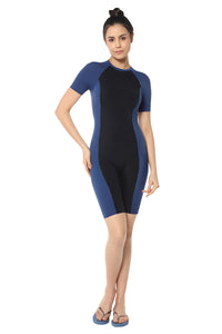 Leg Suit With Sleeves Swimwear S / Nero Jeans - amanté Swimwear thumbnail 1
