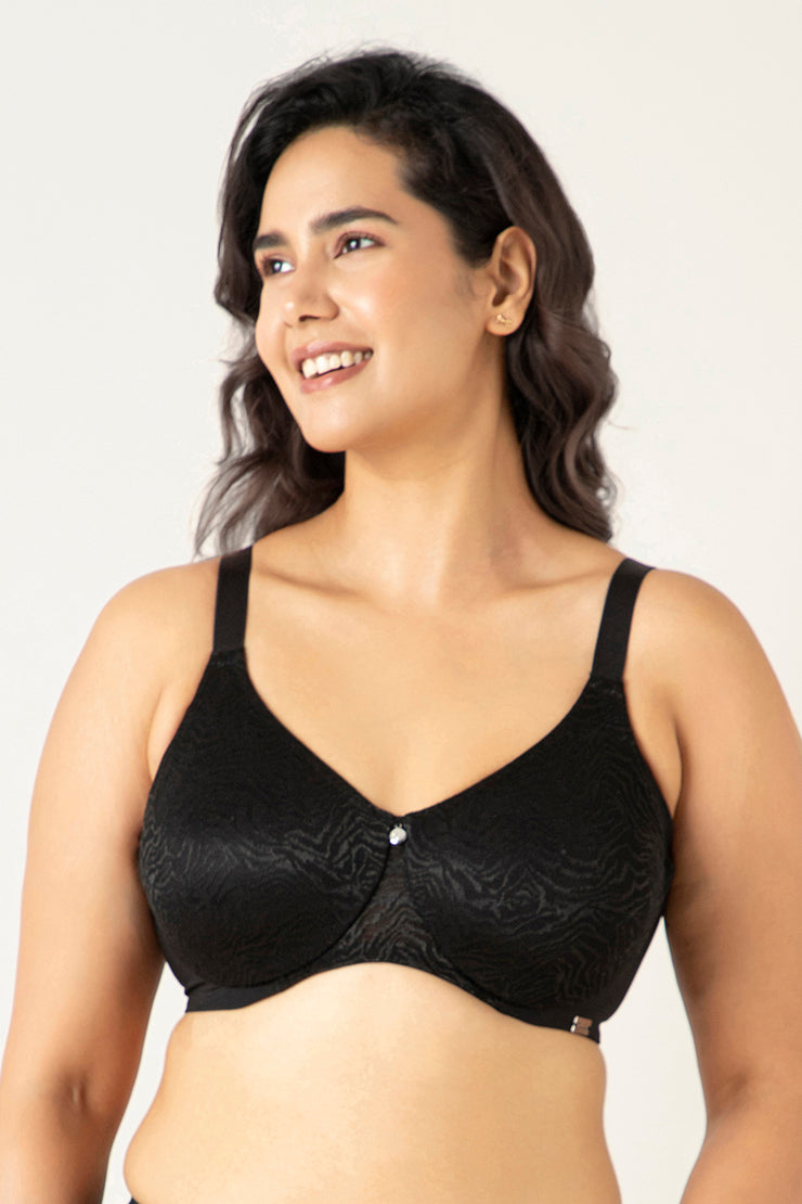 Mystic Elegance Minimizer Bra 34C / Black - amanté Bra