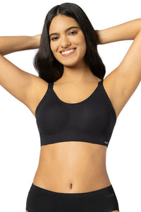Invisi Breathe Cotton Bra S / Black - amanté Bra thumbnail 1