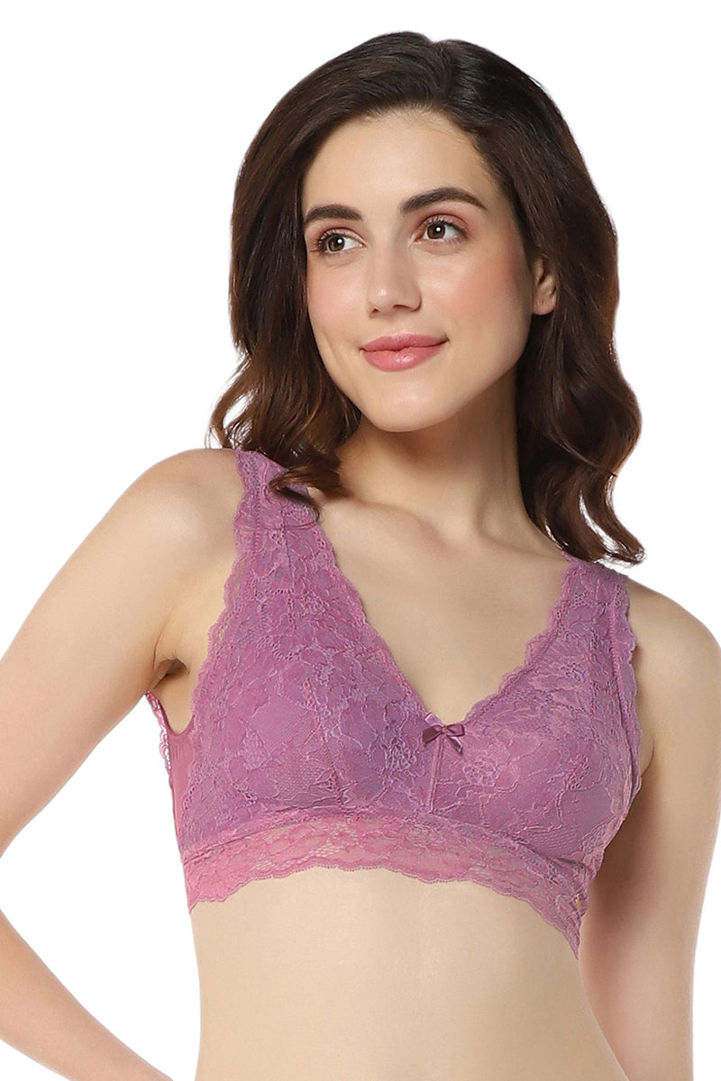 Chic Lace Bralette S / Grape Nectar - amanté Bra - Image 1 of 4