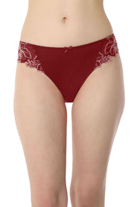 Floral Chic Panty S / Red Berry Sepia Rose - amanté Panty thumbnail 1