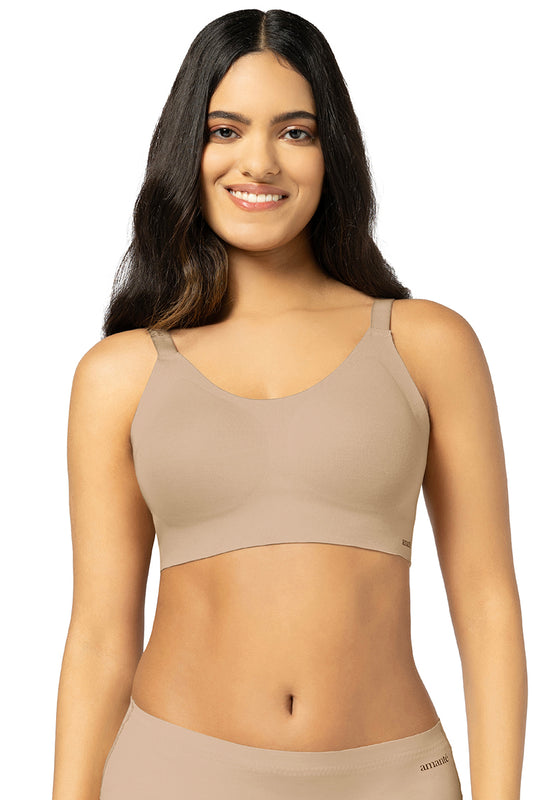 Invisi Breathe Cotton Bra S / Hazelnut - amanté Bra