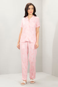 Sleep Set- PJ Top & Bottom S / Prism Pink Floral Print - amanté Sleepwear thumbnail 1