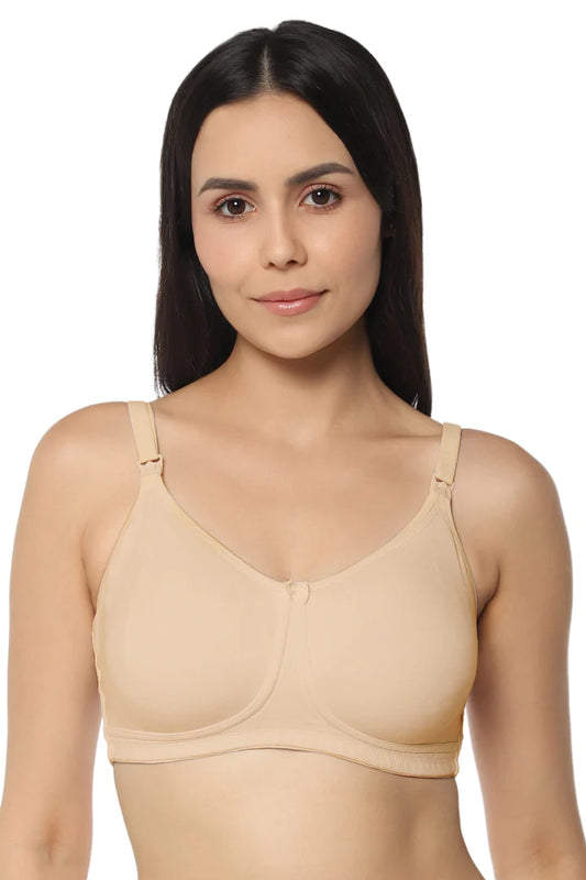 Maternity Non-Padded Non-Wired Cotton Bra 34B / Hazelnut - amanté Bra