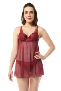 Eternal Bliss Padded Babydoll S / Rio Red - amanté Sleepwear thumbnail 1