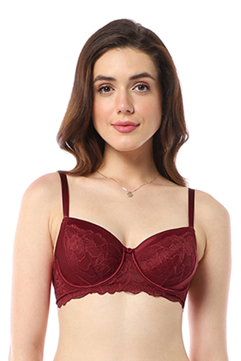Eternal Bliss Wired Bra 32B / Rio Red - amanté Sleepwear - Image 1 of 4