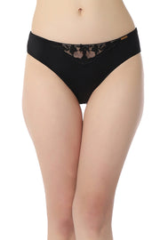 Sheer Luxe Panty S / Black Stucco - amanté Panty
