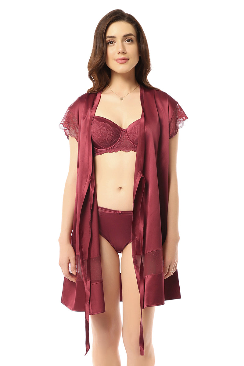 Eternal Bliss Robe  - amanté Sleepwear - Image 4 of 4