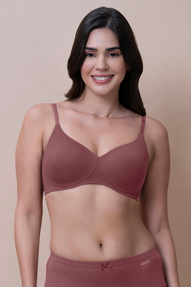 Breathe Bliss Padded Bra 32B / Wild Ginger - amanté Bra