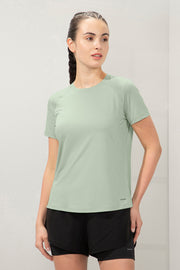 Energize Active Tee S / Sage Green - amanté Sportswear