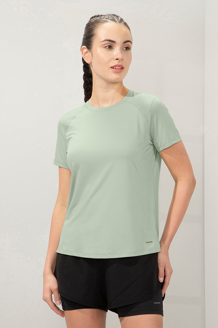 Energize Active Tee S / Sage Green - amanté Sportswear