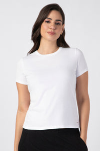 Essential Crew Neck Tee XXL / White - amanté Athleisure thumbnail 1