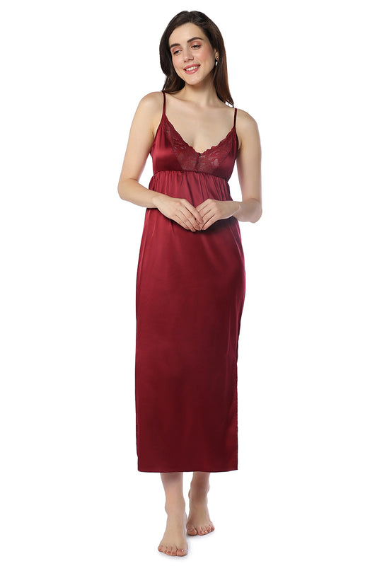 Eternal Bliss Long Chemise S / Rio Red - amanté Sleepwear