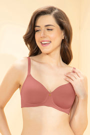 Effortless Bliss Wirefree Bra 32B / Brick Dust - amanté Bra