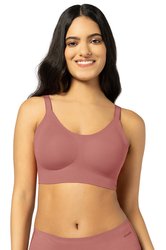 Invisi Breathe Cotton Bra S / Brick Dust - amanté Bra