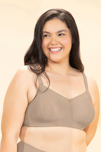 Contoured Comfort Support Bra 34C / Seasame - amanté Bra thumbnail 1