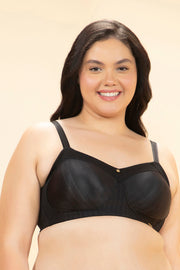 Contoured Comfort Support Bra 34C / Black - amanté Bra