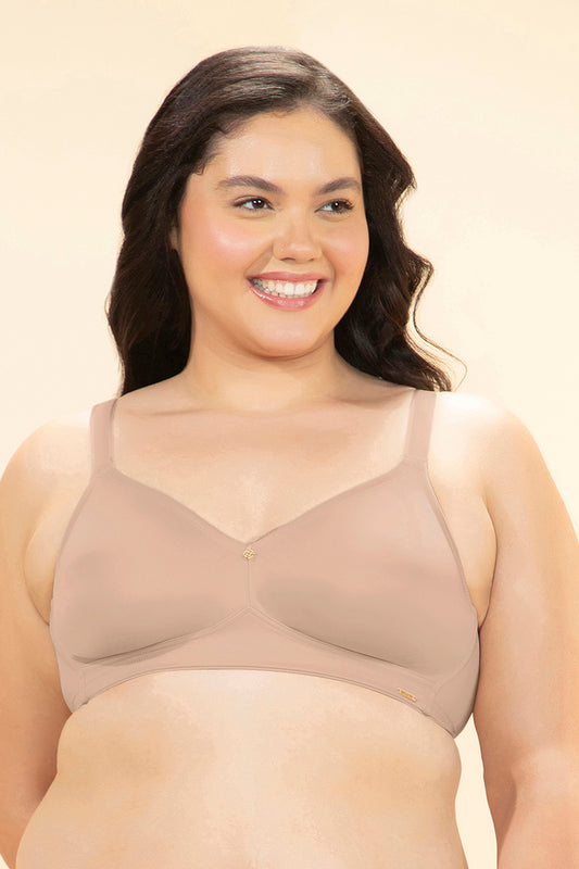 Delight Comfort Minimizer Bra 34C / Hazelnut - amanté Bra