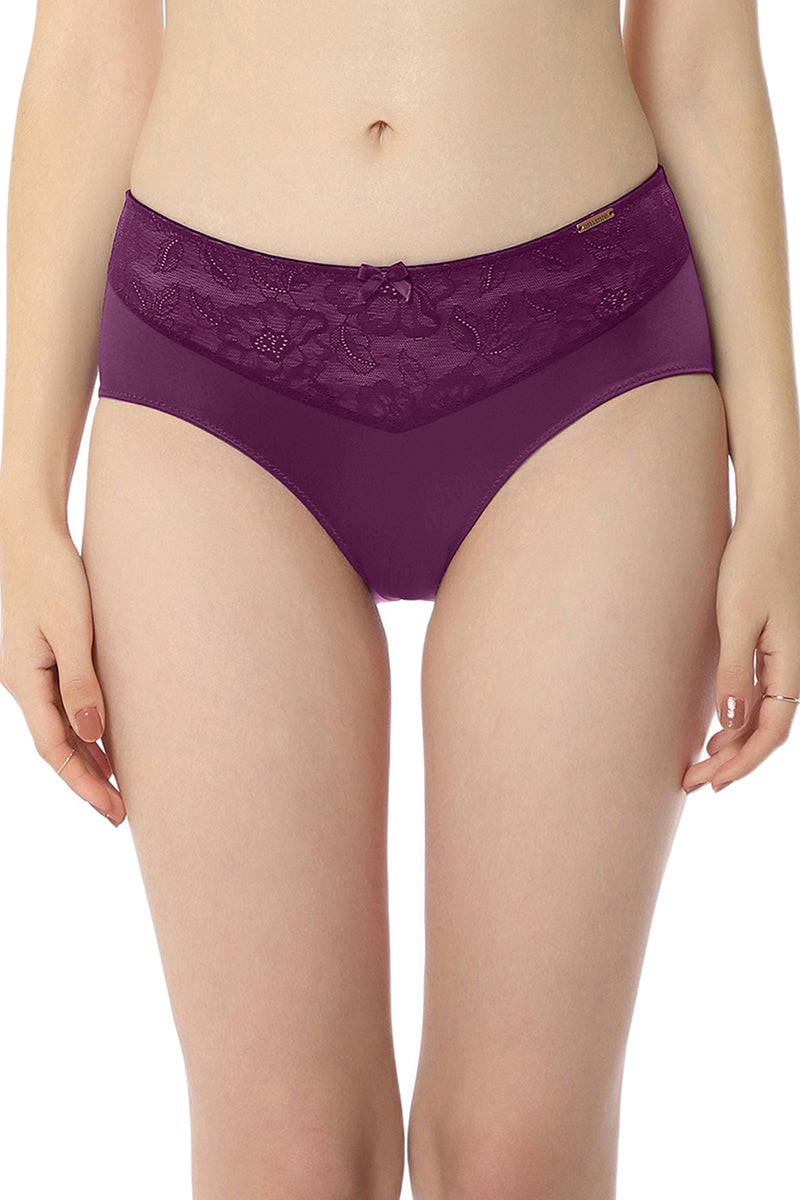 Elegant Lace Panty S / Pickled Beet Stucco - amanté Panty
