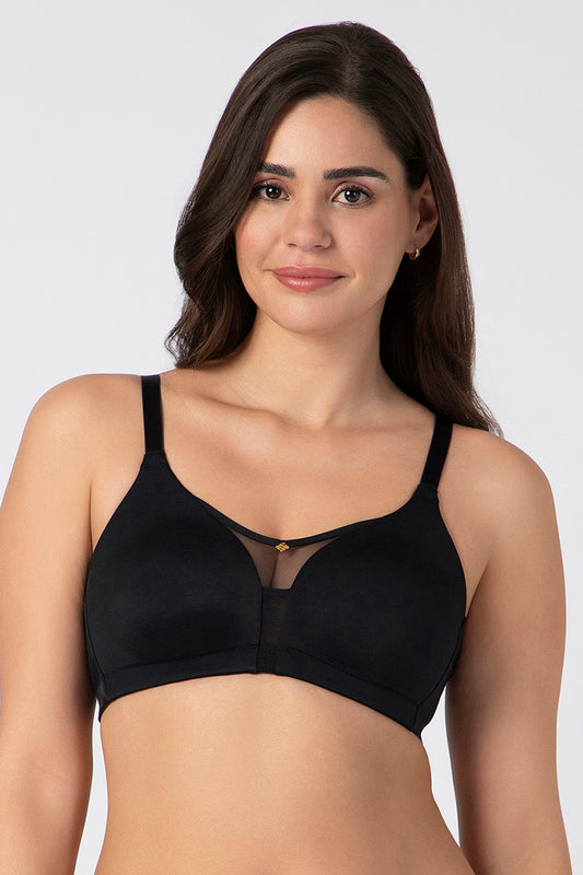 Chic Smooth Minimizer Bra 40C / Black - amanté Bra