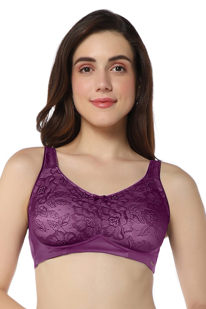 Elegant Lace Support Bra 34C / Pickled Beet Stucco - amanté Bra - Image 1 of 4