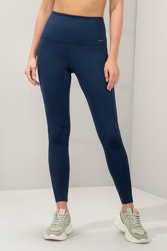 Energize Panelled Tights S / Pageant Blue - amanté Sportswear