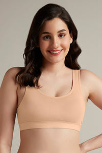 Easy Slip-On Bra S / Sandalwood - amanté Bra thumbnail 1