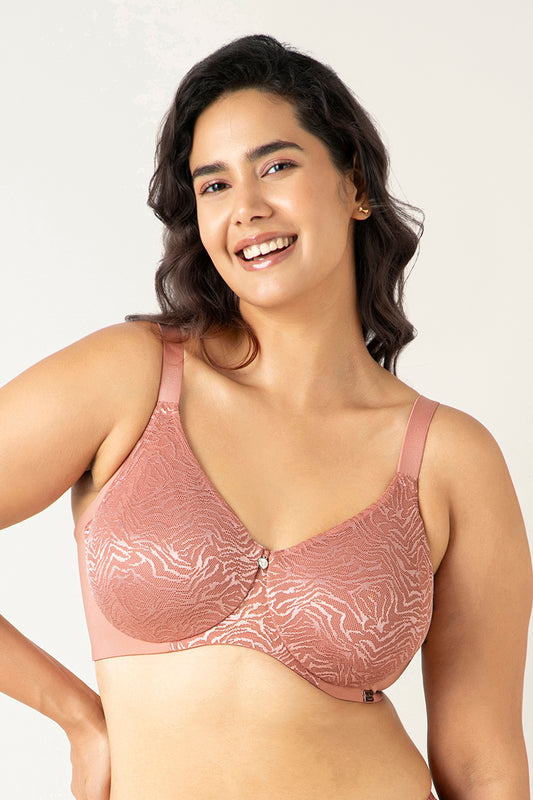 Mystic Elegance Minimizer Bra 34C / Ash Rose - amanté Bra