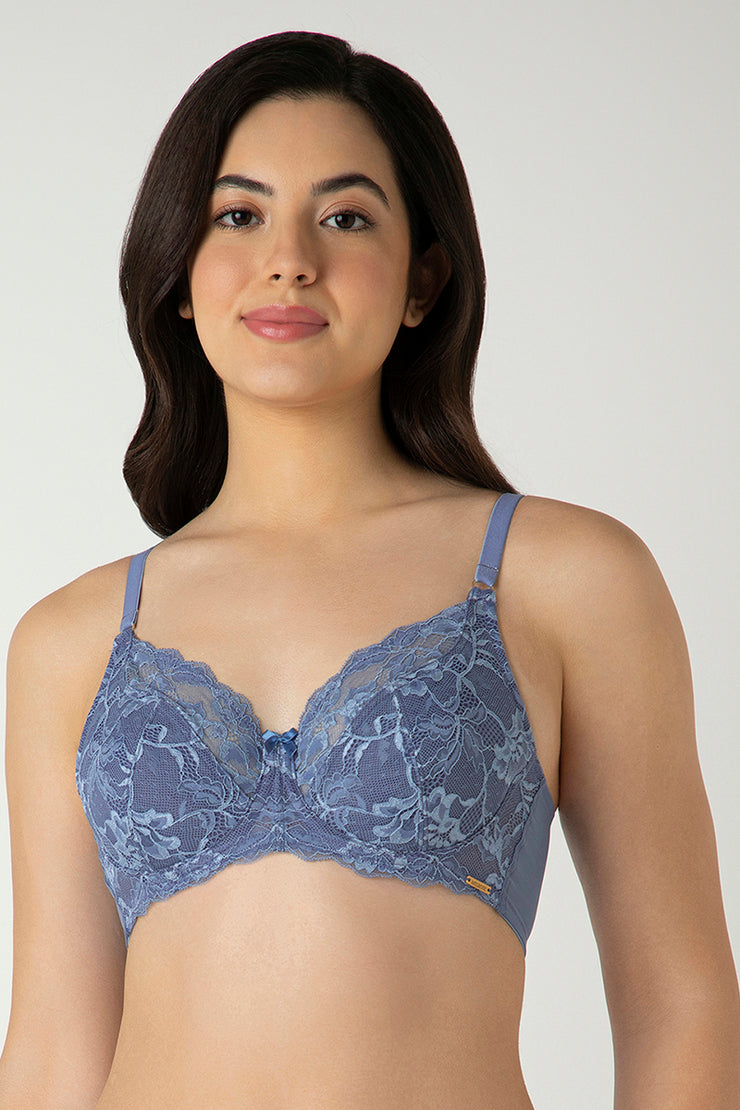 Luxe Support Bra 40C / Moonlight Blue - amanté Bra