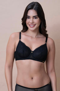Amore Non-Padded Bra 32B / Black - amanté Bra thumbnail 1