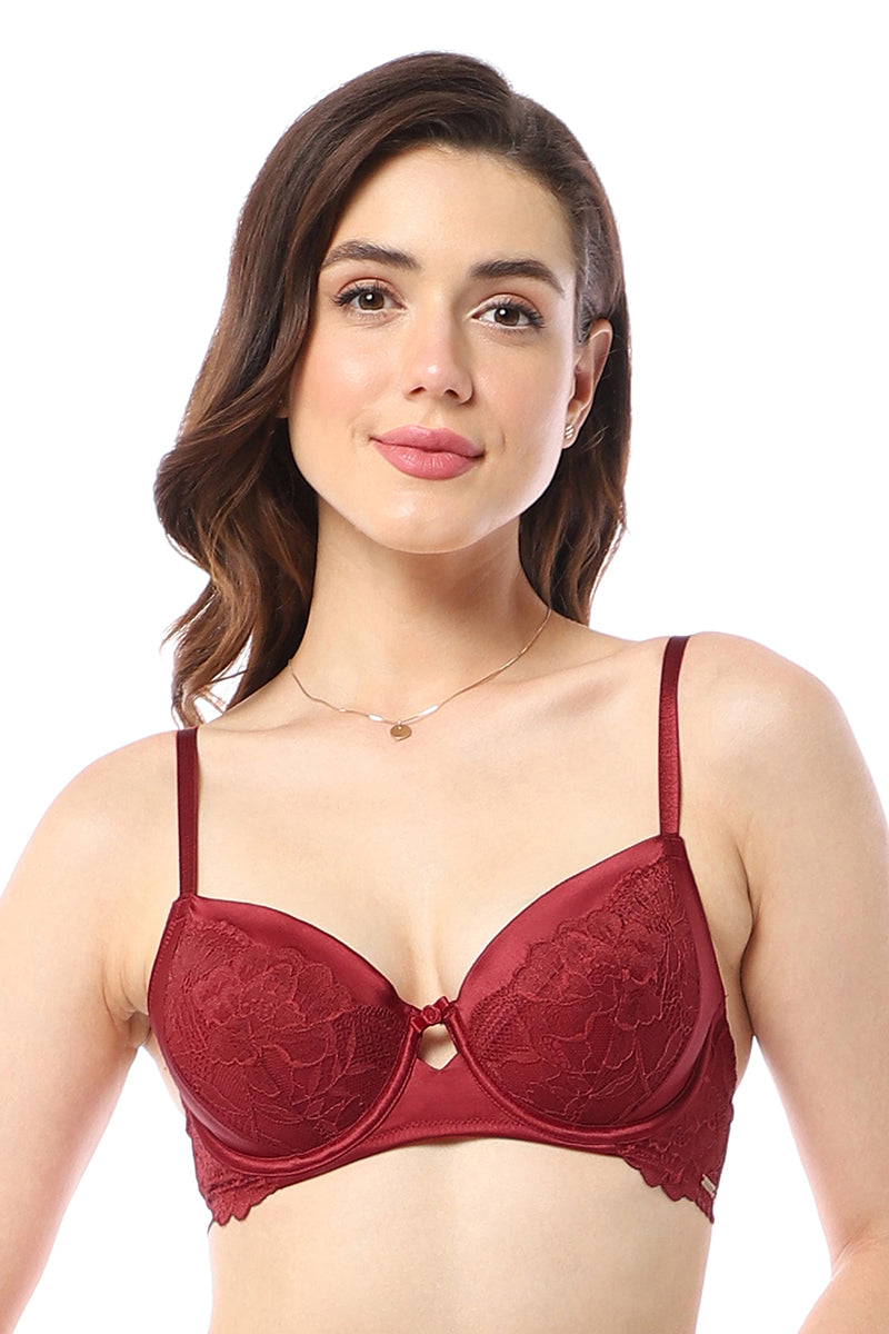 Eternal Bliss Demi Bra 32B / Rio Red - amanté Sleepwear