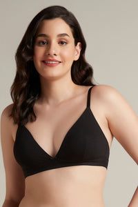Trendy Plunge Bra 32B / Black - amanté Bra thumbnail 1