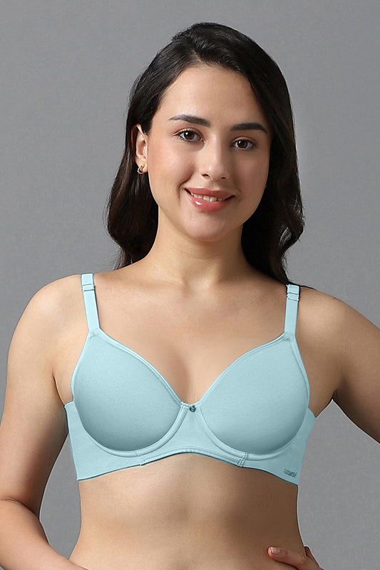 Airy Wired Bra 32B / Porcelain Blue - amanté Bra