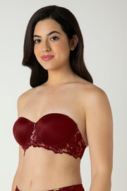 Femme Lace Multiway Bra 32C / Biking Red - amanté Bra