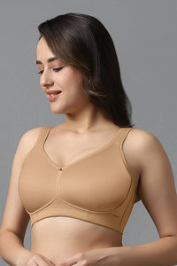 Airy Support Bra 34C / Sandalwood - amanté Bra thumbnail 3