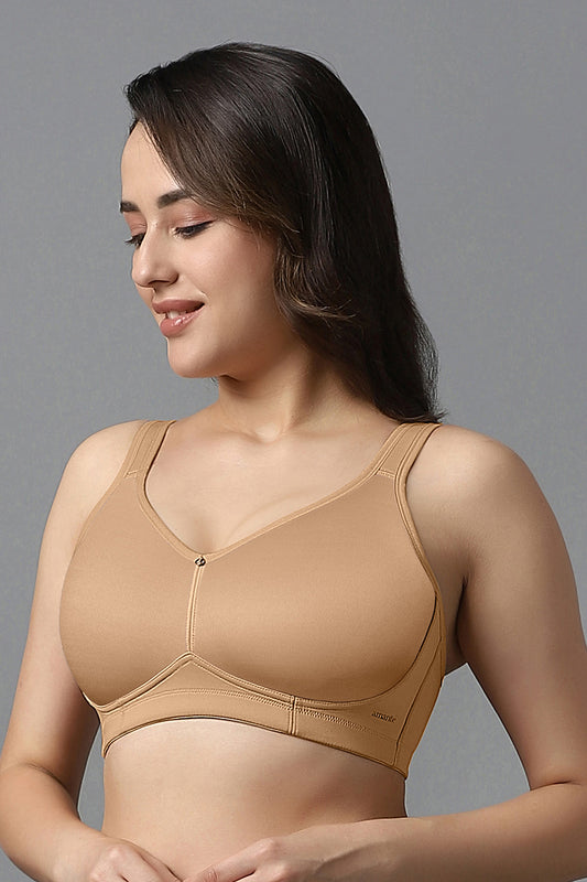 Airy Support Bra 34C / Sandalwood - amanté Bra