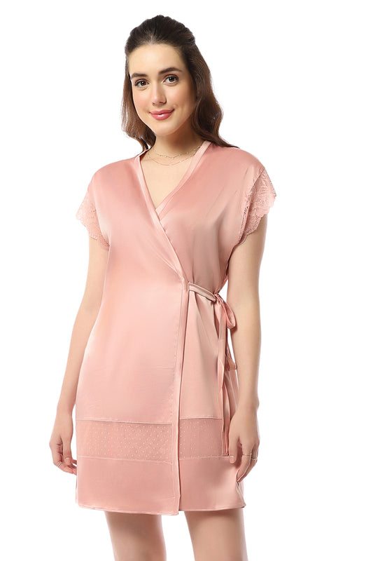 Eternal Bliss Robe S / Mellow Rose - amanté Sleepwear