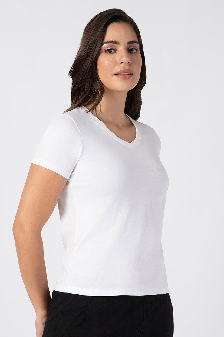 Essential V Neck Tee - amanté Athleisure