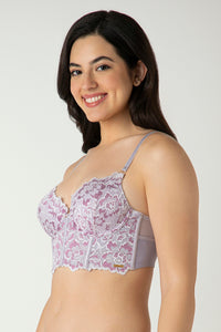 Femme Lace Longline Bra  - amanté Bra thumbnail 2